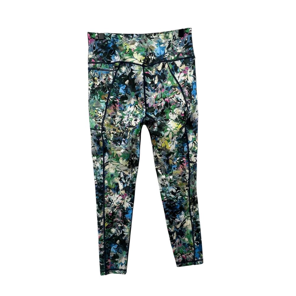 Sweaty Betty Super Sculpt Leggings Size 12 7/8 Length Floral Pockets Yoga - Picture 3 of 5
